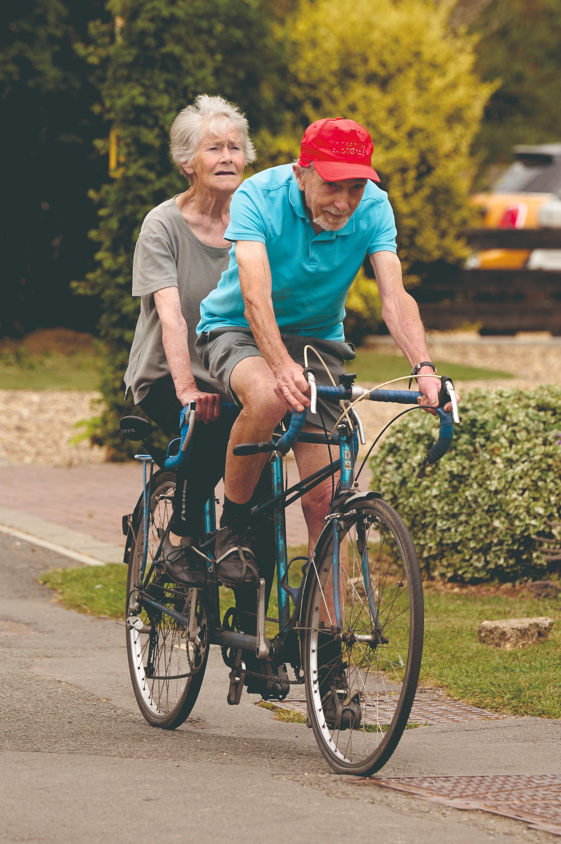 Colin and Veronica Scargill on their tandem