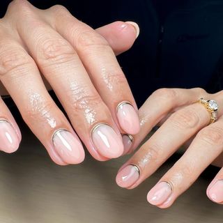 reverse french manicure