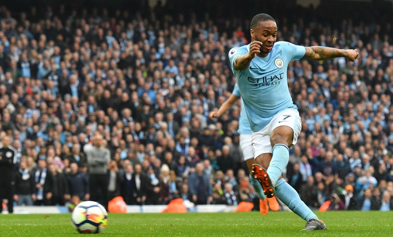 Raheem Sterling Man City vs Man Utd Premier League