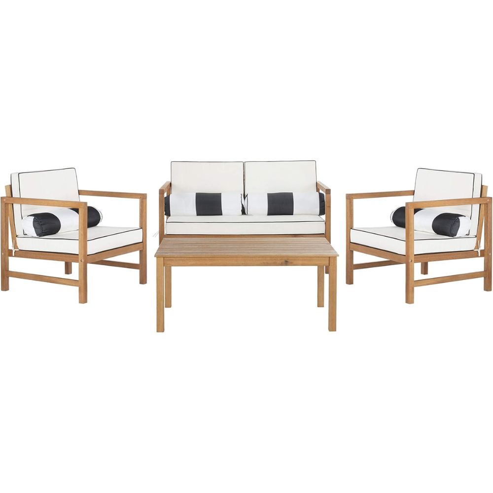 SAFAVIEH 4-Piece Conversation Patio Set