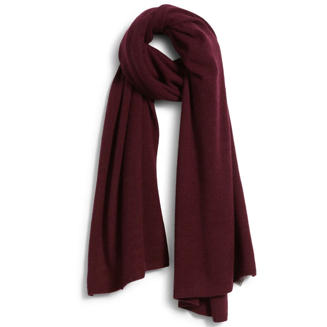 Nordstrom Burgundy Cashmere Scarf