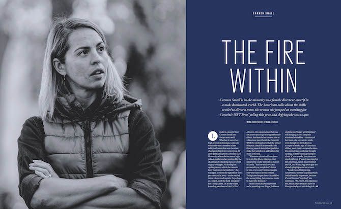 Carmen Small talks about her role as a directeur sportif at the Ceratizit WNT Pro Cycling team this year