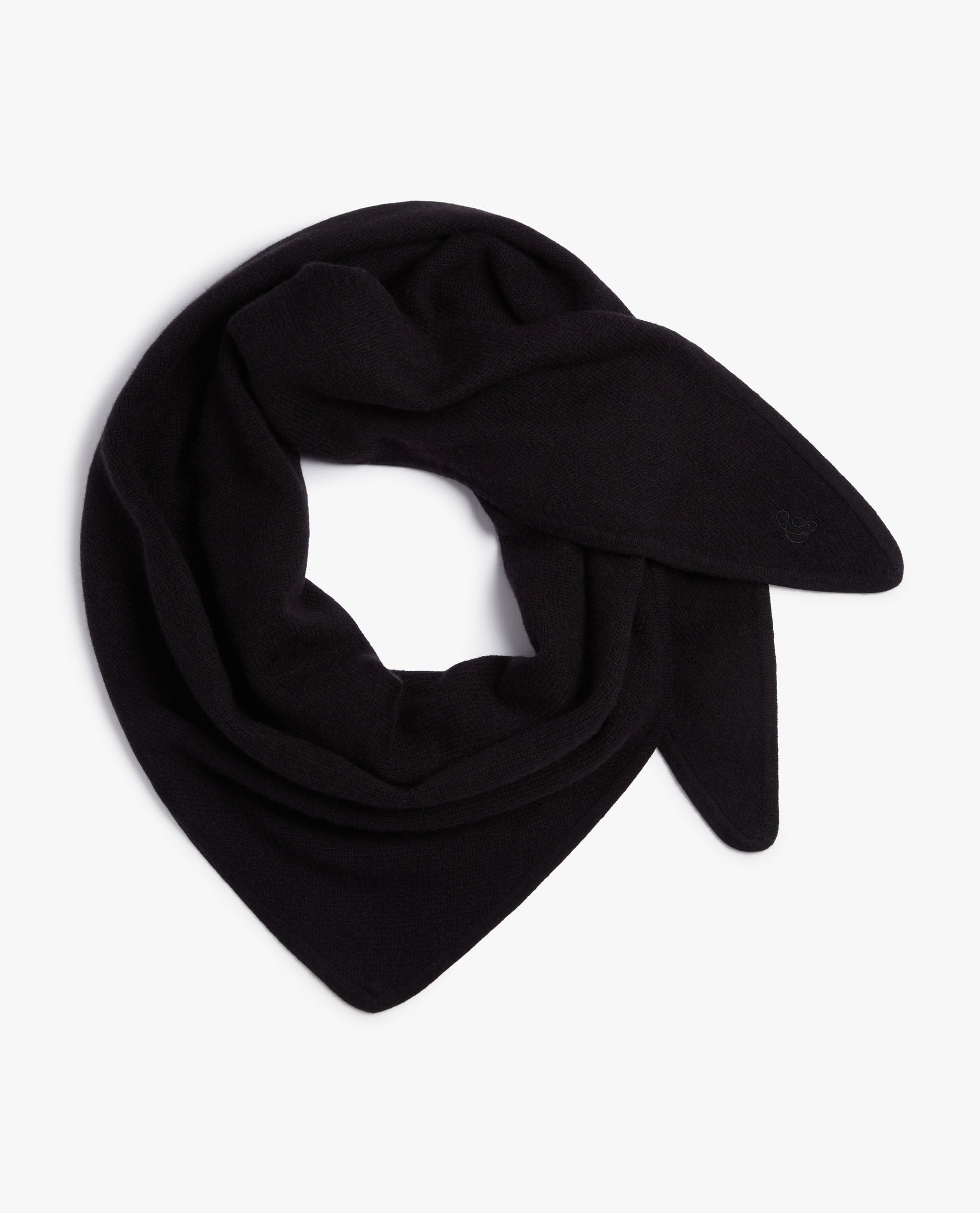 Women&#039;s Cashmere Merino Bandana - Black