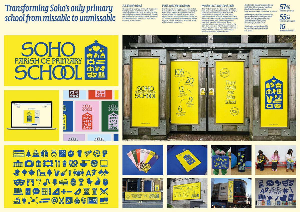 Soho school branding
