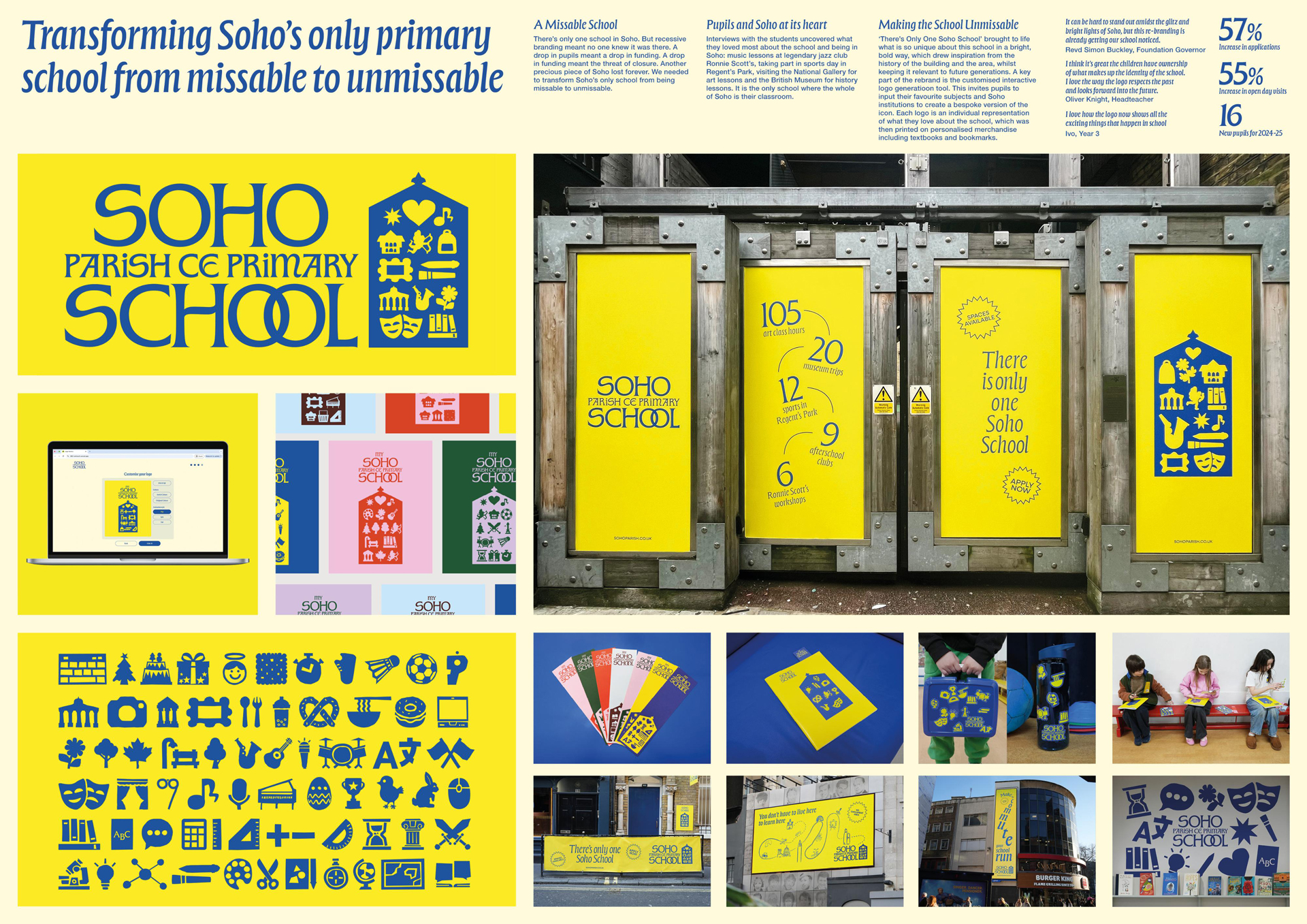 Soho school branding