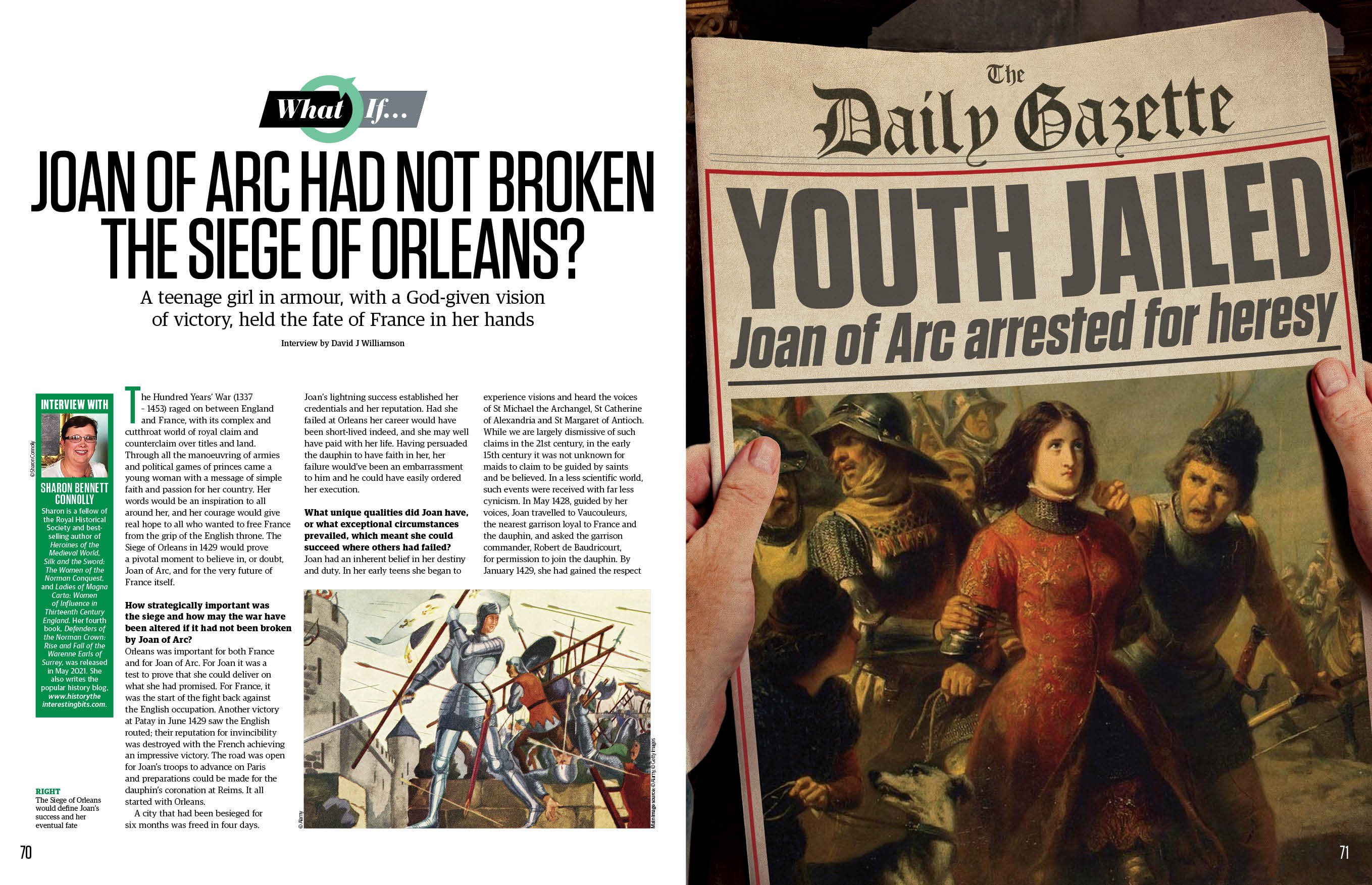 What if Joan of Arc had failed?, feature spread All About History 126