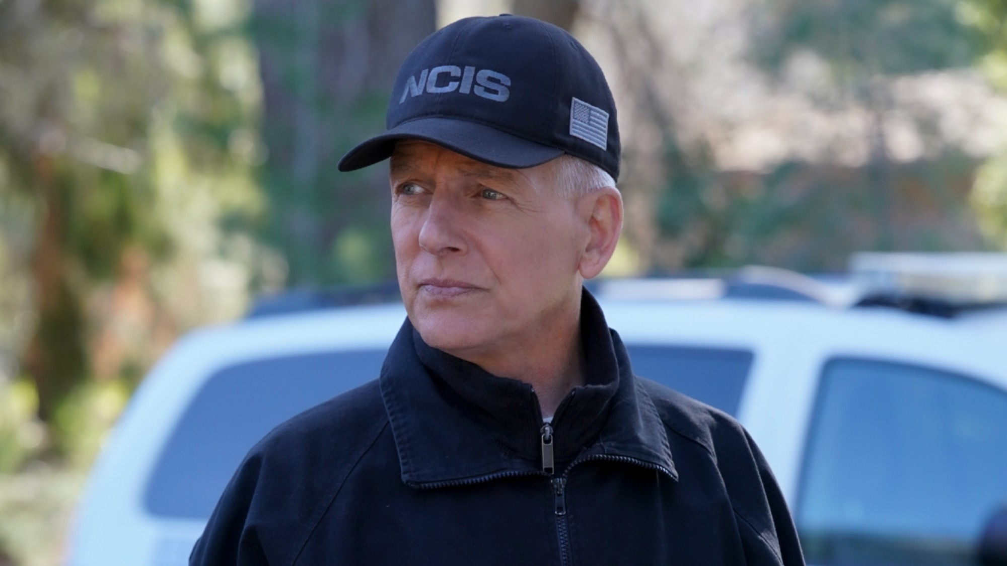 Gibbs looking concerned on NCIS.