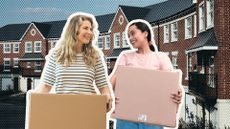 Live with parents concept: Mum and daughter in property