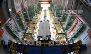 Shenzhou 9 Spaceship at the Jiuquan Satellite Launch Center