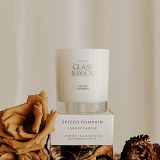 Glass & Wick Spiced Pumpkin candle