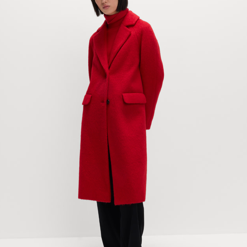 M&amp;amp;S, Single Breasted Longline Tailored Coat