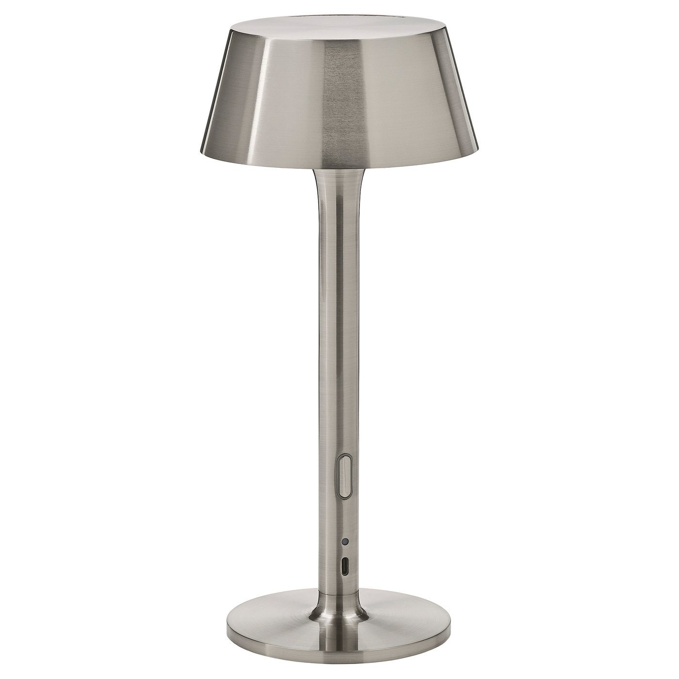 Avh&amp;Aring;ll Led Portable Lamp - Battery Operated Dimmable/nickel Plated Outdoor 11 &amp;frac12; "