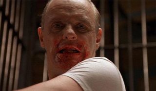 Anthony Hopkins as Hannibal Lecter in The Silence Of The Lambs