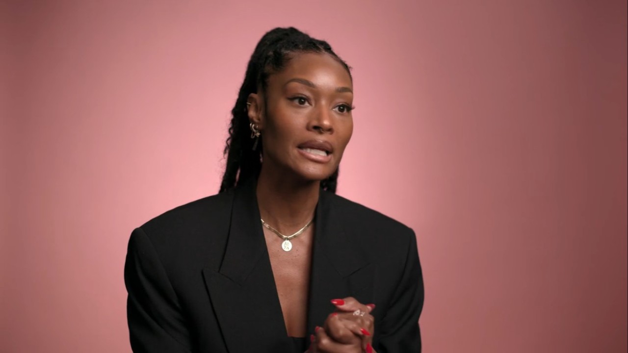 Dani Evans talking on Reality Check: Inside America's Next Top Model.