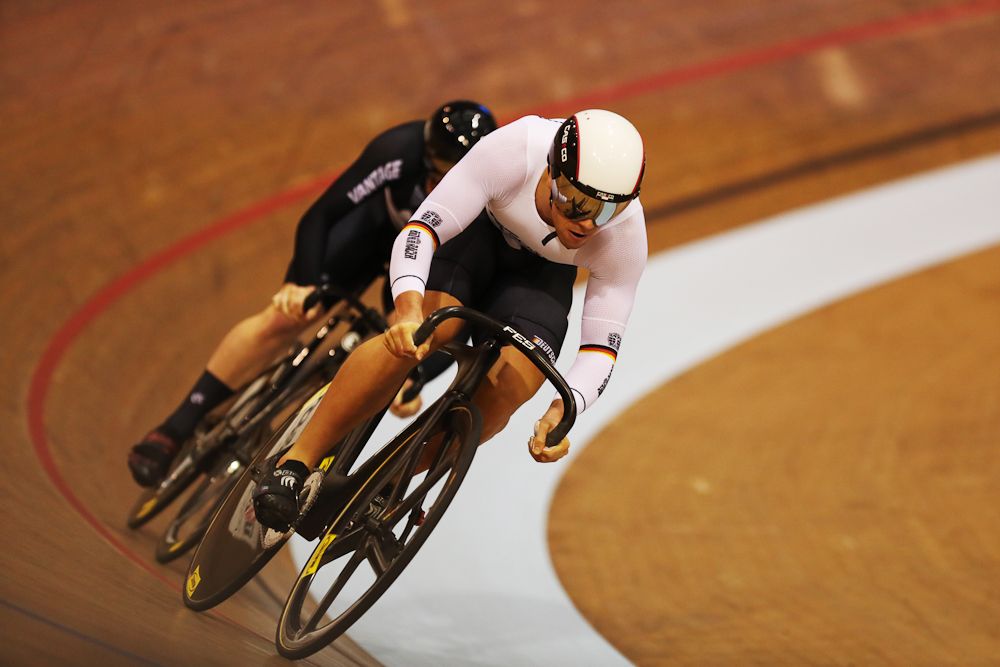 Eric Engler of Germany competes in the first round of the Men's Sprint