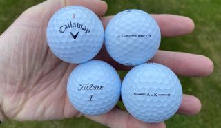 Titleist AVX Golf Ball 2022 v Callway Chrome Soft