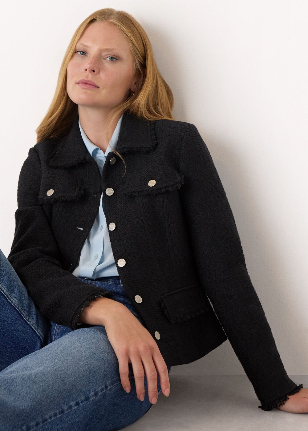 Black Lucie Boucle Jacket