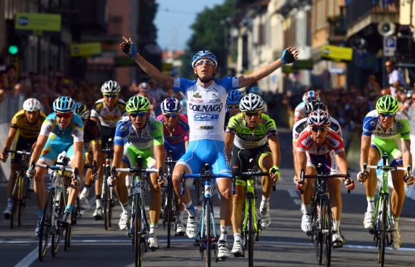Sacha Modolo (Colnago-CSF Inox) was the strongest in the sprint at the Coppa Agostoni.