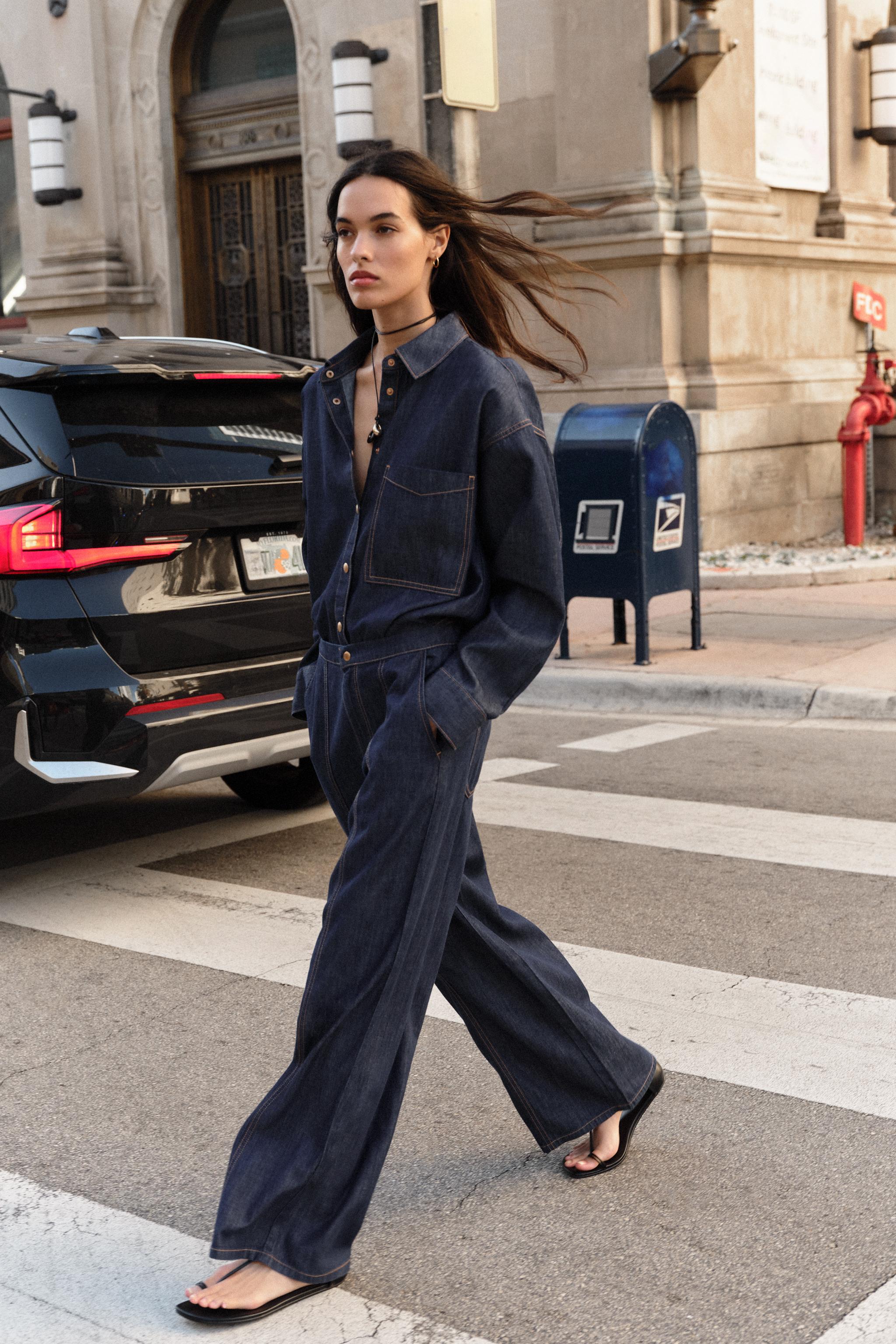 Z1975 High-Waist Jogger Wide-Leg Jeans