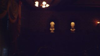 Busts that follow you with their eyes in the Haunted Mansion