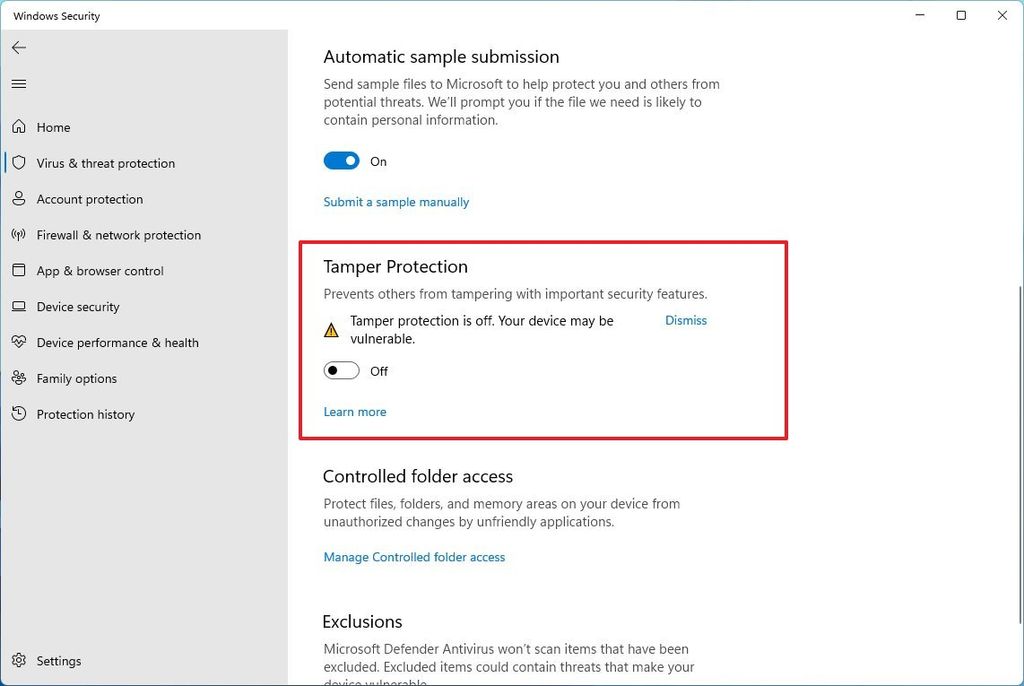 How to disable Tamper Protection on Windows 11 Windows Central