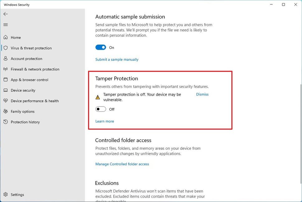 How to disable Tamper Protection on Windows 11 Windows Central