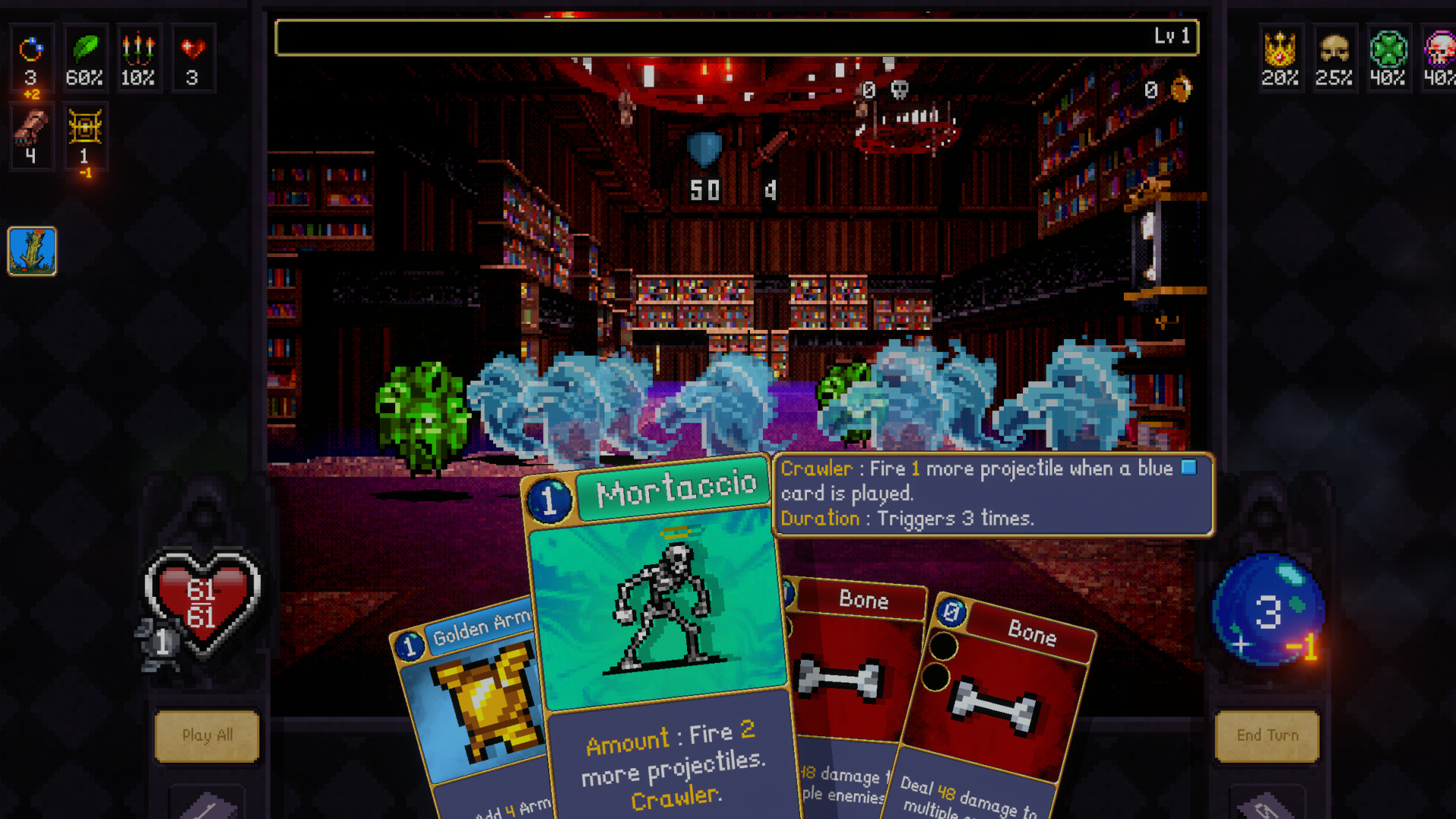 Vampire Crawlers Mortaccio build