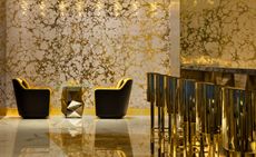 Interior of the Gold on 27 Bar in Dubai, UAE