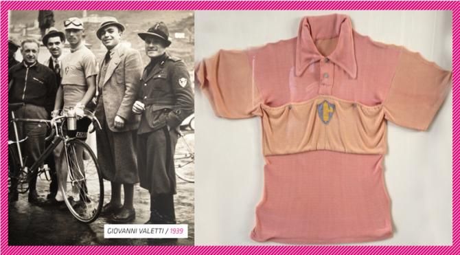 Giovanni Valetti's pink jersey from 1939