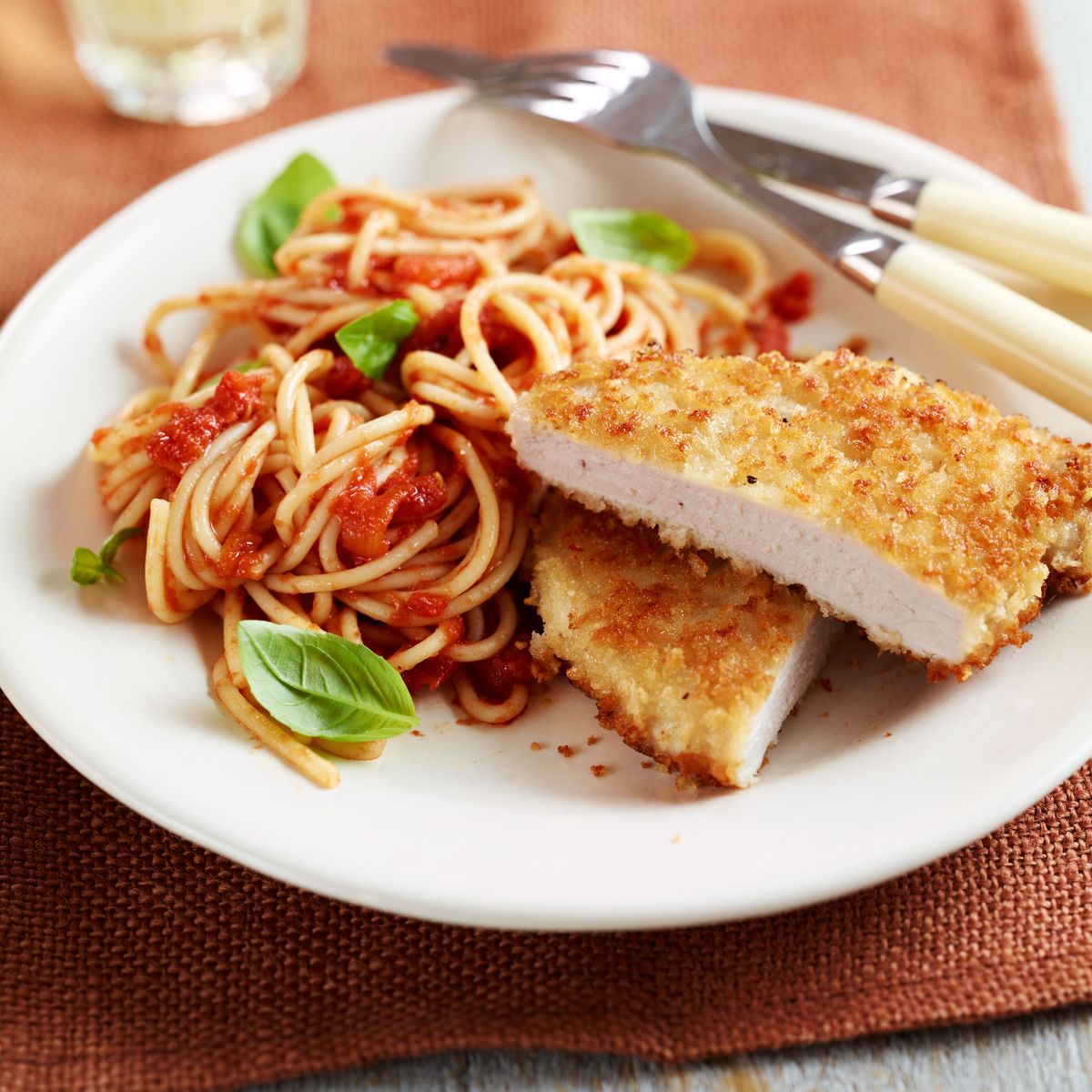 Pork Escalope with Spaghetti Dinner Recipes Woman & Home