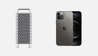 Mac Pro and iPhone 12 Pro