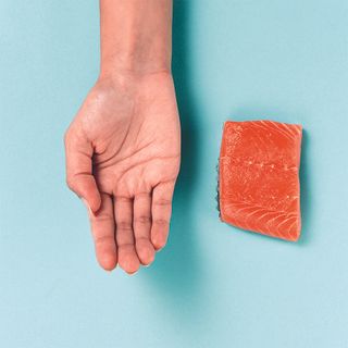 food portion salmon