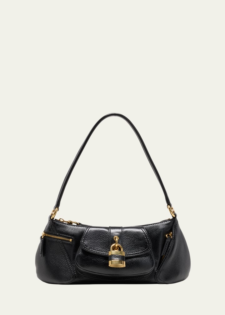 The 99 Shoulder Bag in Shiny Grained Calfskin