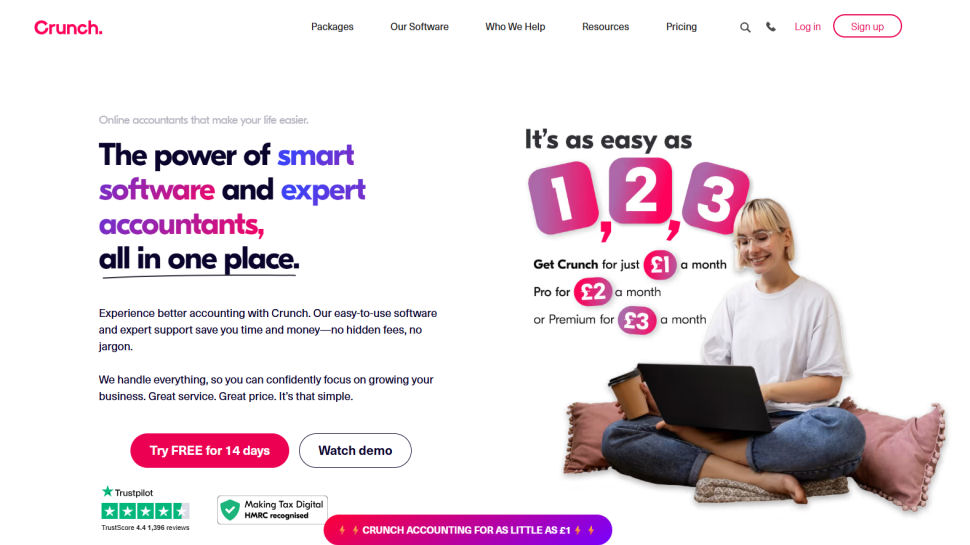 Crunch website screenshot (May2025)