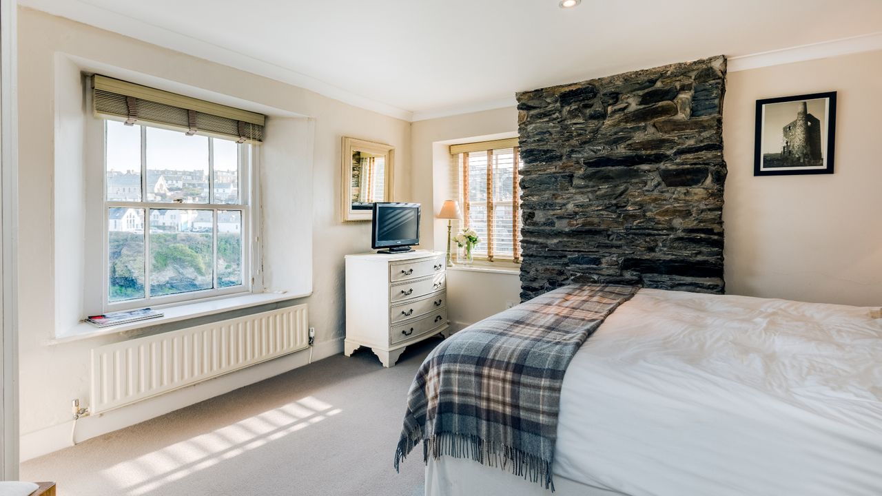 The master bedroom at Fern Cottage