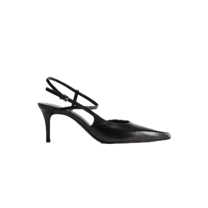 H&amp;amp;M, Pointed Leather Court Shoes