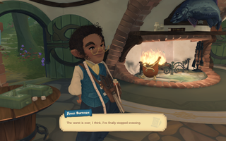 In-game screenshot of one of the local Hobbits in Tales of the Shire