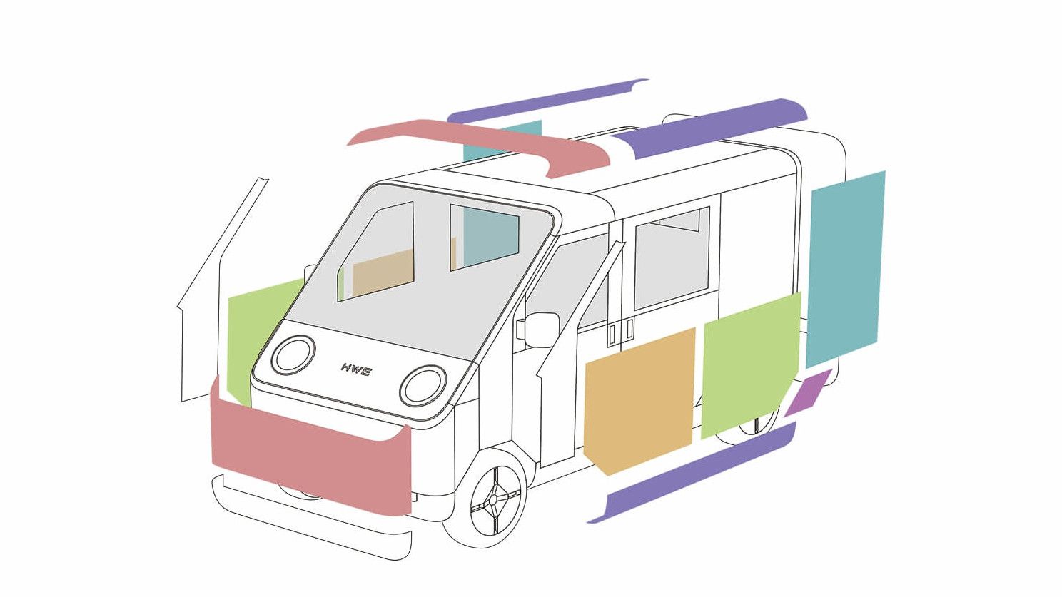 Puzzle van concept by HW Electro