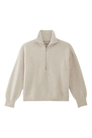 The Half-Zip Sweater in Luxe Merino (Was $148) 