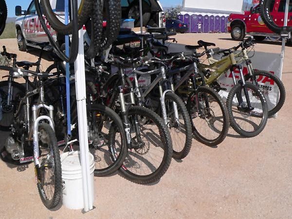 Kenda hits the race circuit with a fleet of demo bikes