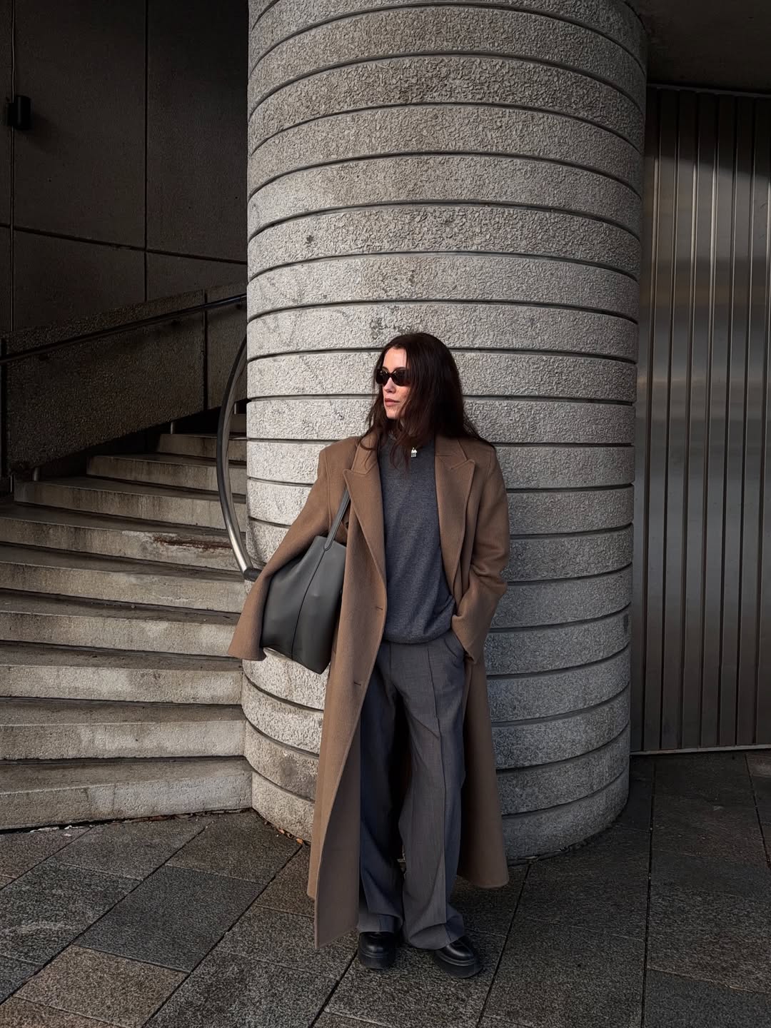 Annabel Rosendahl wearing an Almada Label coat.