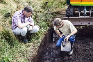 Excavating a Trench, bone desecration