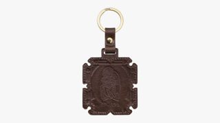 A leather keychain for additional medieval vibes