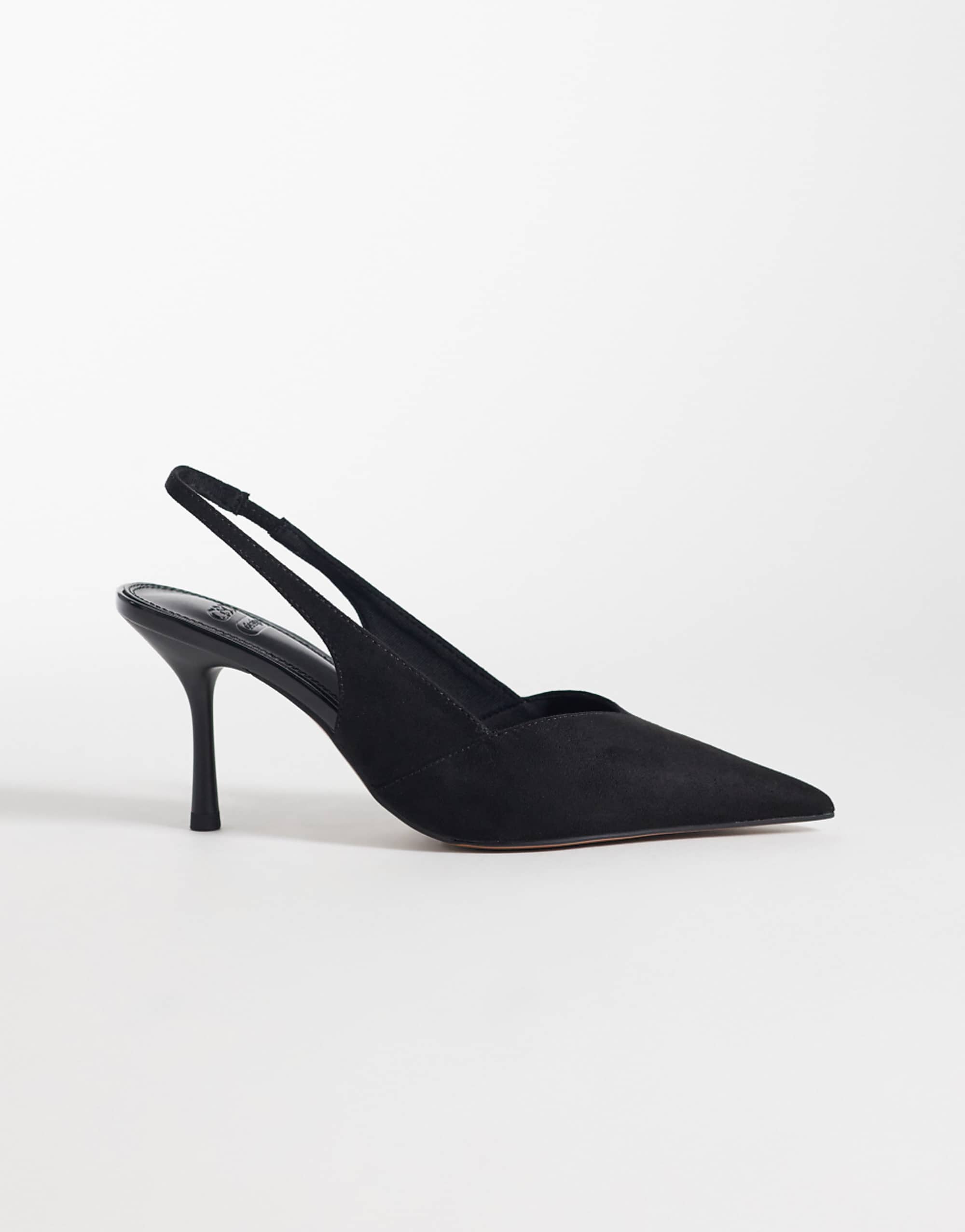 Asos Design Sabrina Salto agulha Slingback em preto