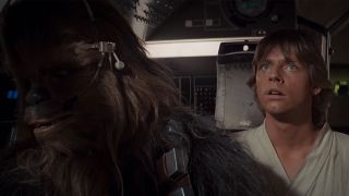 Luke and Chewie in Star Wars
