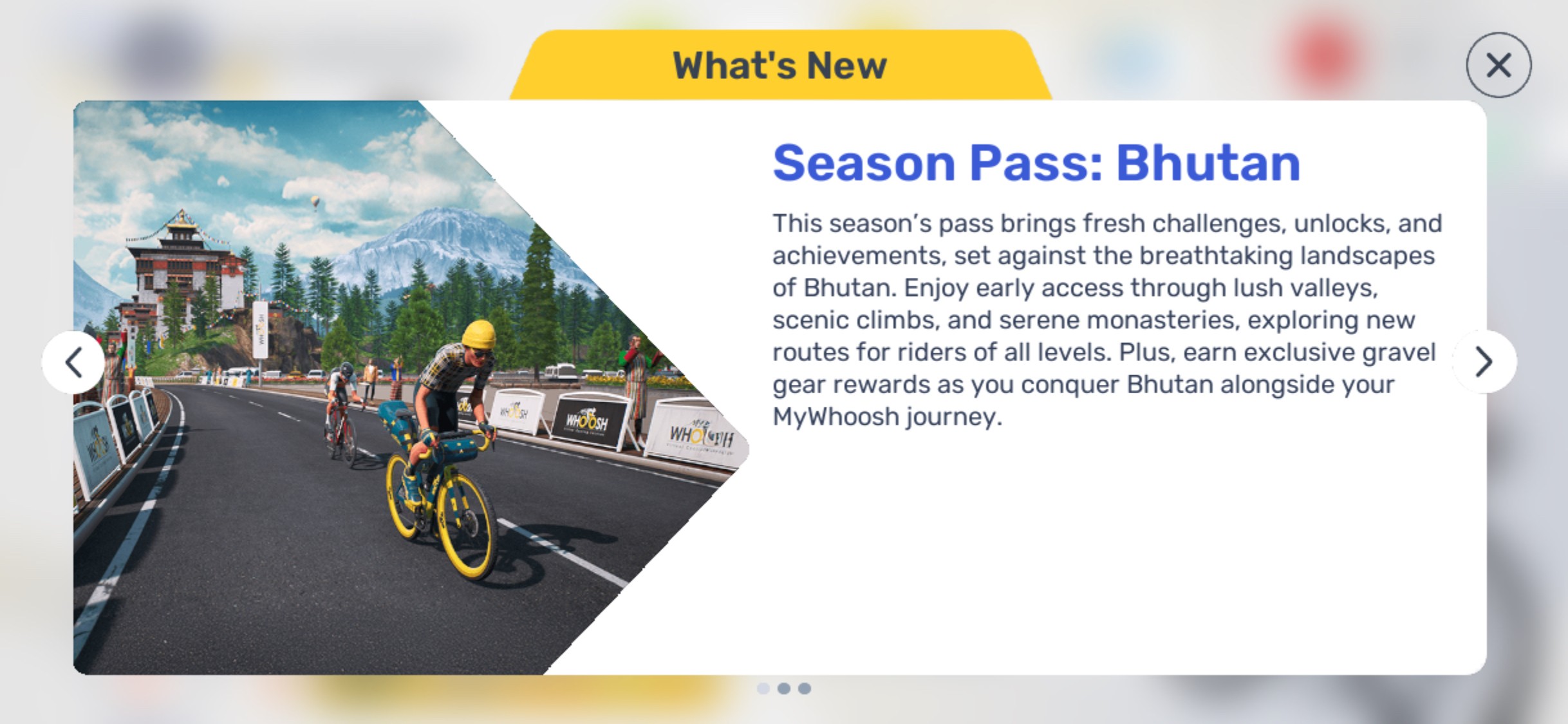 MyWhoosh app screenshot