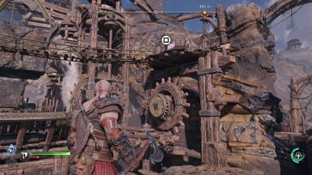 God of War Ragnarok mine puzzles in the jarnsmida pitmines of Svartalfheim