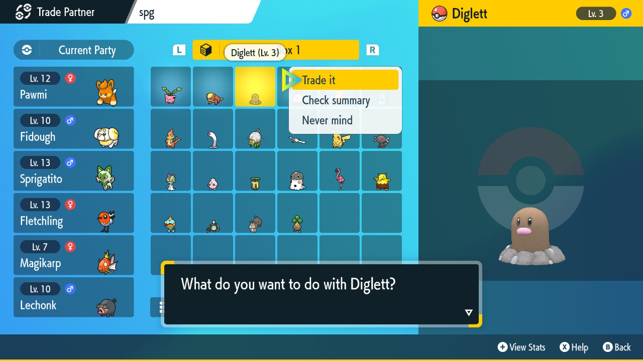 Pokemon Scarlet dan Violet memperdagangkan Diglett