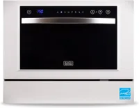 BLACK+DECKER BCD6W Compact Countertop Dishwasher
