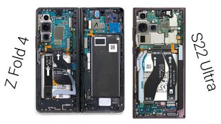 A teardown of the Samsung Galaxy S22 Ultra and the Galaxy Z Fold 4